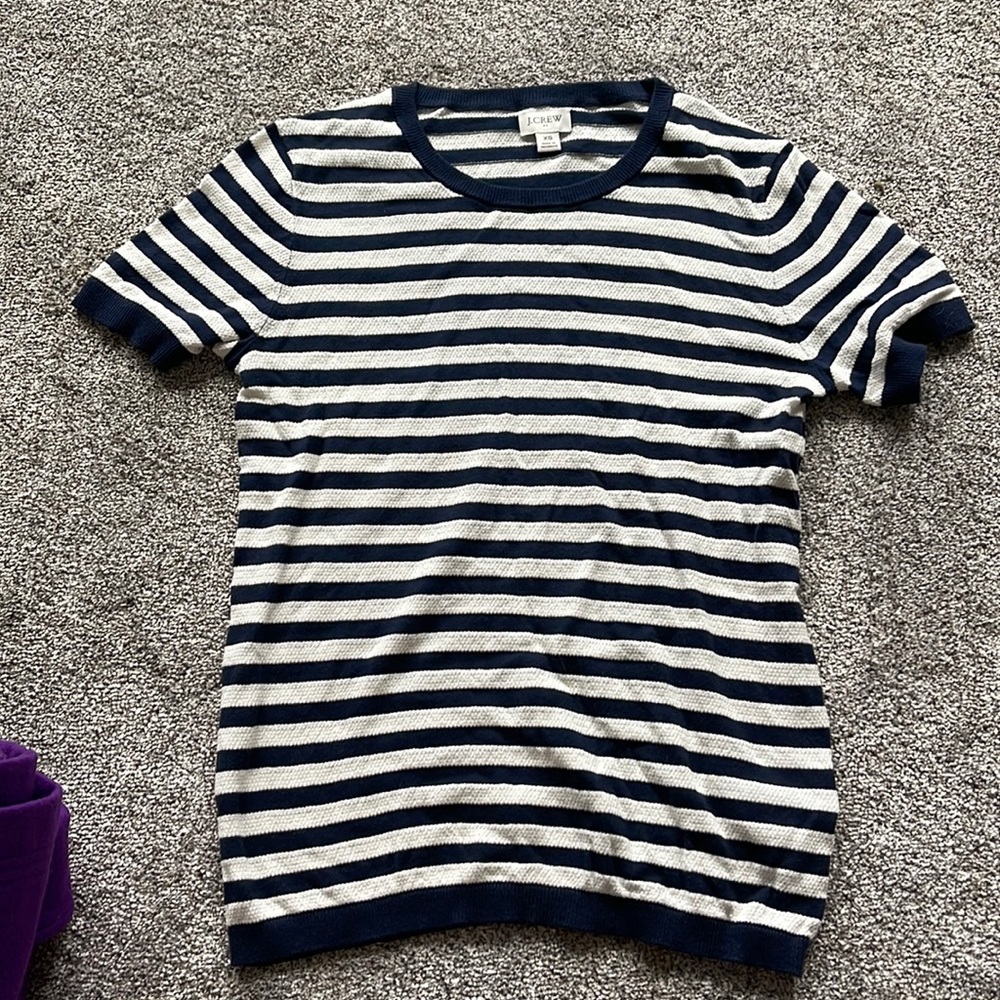 Lightweight cotton sweater material perfect for a cooler summer day.